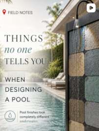 Pool finishes should be designed as one palette Field Notes cover