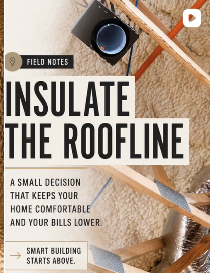 Comfort starts at the roofline Field Notes cover